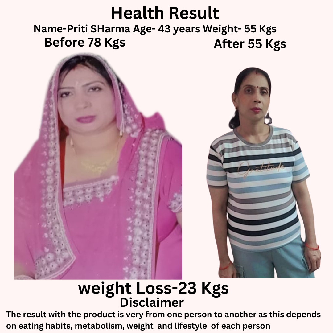 Weight loss result